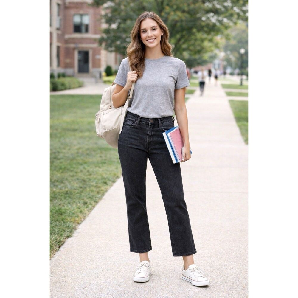 Madewell Black Curvy Perfect Vintage Wide Leg Jean - 27